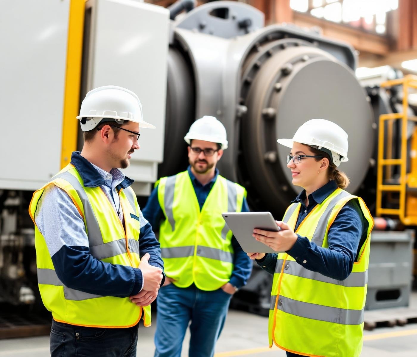 Silicotech engineers on site